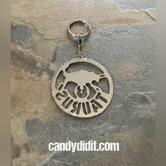 New Handmade Rustic Look Taurus Zodiac Keychain - Picture 2 of 2